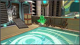 Docieramy do kolejnej części mostu - w oddali widać strzelających wrogów - The Great Clock | Opis przejścia | Ratchet & Clank A Crack in Time - Ratchet & Clank: A Crack in Time - poradnik do gry