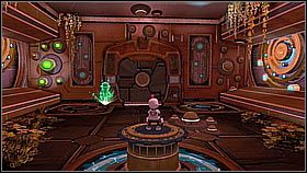 Wbiegamy do przejścia obok hologramu i udajemy się dalej korytarzem - The Great Clock | Opis przejścia | Ratchet & Clank A Crack in Time - Ratchet & Clank: A Crack in Time - poradnik do gry