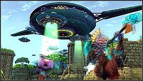 Ruszamy w drogę powrotną, ścigając drugiego Zoni - układ pułapek nieco się zmienił - Zolar Forest | Opis przejścia | Ratchet & Clank A Crack in Time - Ratchet & Clank: A Crack in Time - poradnik do gry