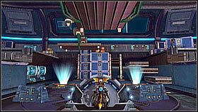 W dużej sali za przejściem na dzień dobry czeka nas walka z wieloma niezbyt wymagającymi maszynami - Vorselons Ship | Opis przejścia | Ratchet & Clank A Crack in Time - Ratchet & Clank: A Crack in Time - poradnik do gry