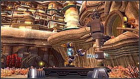 Musimy znaleźć wejście do miasta - trudne to nie będzie, w końcu Ratchet niejedno już przeszedł - Molonoth Fields | Opis przejścia | Ratchet & Clank A Crack in Time - Ratchet & Clank: A Crack in Time - poradnik do gry