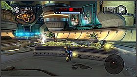 Teraz czeka nas długa i szalona bitwa z wieloma typami wrogów - Axiom City | Opis przejścia | Ratchet & Clank A Crack in Time - Ratchet & Clank: A Crack in Time - poradnik do gry