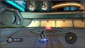 Gdy będzie po wszystkim idziemy do dwóch ekranów i gadamy z Jarvisem - Axiom City | Opis przejścia | Ratchet & Clank A Crack in Time - Ratchet & Clank: A Crack in Time - poradnik do gry