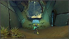 Biegniemy za generałem po moście i dalej schodami w górę, aby nawiązać kontakt z Clankiem - Krell Canyon | Opis przejścia | Ratchet & Clank A Crack in Time - Ratchet & Clank: A Crack in Time - poradnik do gry