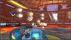 Gone in 60 Seconds (nagroda: 4000 śrubek, Złota śrubka ) - musimy zabić 60 wrogów w minutę, co jest bardzo proste jeśli użyjemy bomb i zdobytego wcześniej Negocjatora - Agorian Battleplex - Silver Tournament | Opis przejścia - Ratchet & Clank: A Crack in Time - poradnik do gry