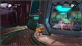 Biegniemy przed siebie i niszczymy kilka grzybków - Tombli Outpost | Opis przejścia | Ratchet & Clank A Crack in Time - Ratchet & Clank: A Crack in Time - poradnik do gry