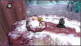 Spotkamy tutaj kolejnego mieszkańca planety, który poprosi o pomoc - Tombli Outpost | Opis przejścia | Ratchet & Clank A Crack in Time - Ratchet & Clank: A Crack in Time - poradnik do gry