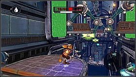 Po udanym skoku wyciągamy zasilanie - Vorselons Ship | Opis przejścia | Ratchet & Clank A Crack in Time - Ratchet & Clank: A Crack in Time - poradnik do gry