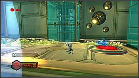Zielonym biegniemy tak samo jak żółtym i kończymy na windzie po prawej - The Great Clock IV | Opis przejścia | Ratchet & Clank A Crack in Time - Ratchet & Clank: A Crack in Time - poradnik do gry