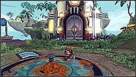 Biegniemy przed siebie trzymając się prawej strony i niszczymy kilku wrogów - Valkyrie Citadel | Opis przejścia | Ratchet & Clank A Crack in Time - Ratchet & Clank: A Crack in Time - poradnik do gry