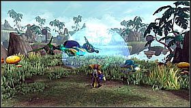 Kiedy przeciwniczka stanie się niezniszczalna (jej życie zmieni kolor) musimy wykończyć kilka mniejszych Walkirii - Valkyrie Citadel | Opis przejścia | Ratchet & Clank A Crack in Time - Ratchet & Clank: A Crack in Time - poradnik do gry