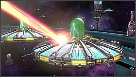 Ponownie wzywamy Lawrencea i każemy flocie wylądować (Order the fleet to land - Nefarious Space Station | Opis przejścia | Ratchet & Clank A Crack in Time - Ratchet & Clank: A Crack in Time - poradnik do gry