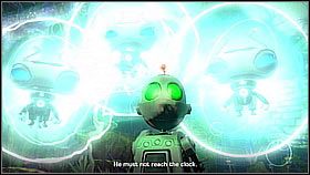 Oczywiście to wzbudzi podejrzenia robotów - czas zmierzyć się z kolejną ogromną falą - Nefarious Space Station | Opis przejścia | Ratchet & Clank A Crack in Time - Ratchet & Clank: A Crack in Time - poradnik do gry