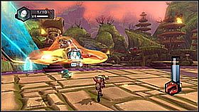 Po zasadzeniu trzech nasion wracamy do teraźniejszości i jedziemy po pnączach - Gimlick Valley | Opis przejścia | Ratchet & Clank A Crack in Time - Ratchet & Clank: A Crack in Time - poradnik do gry