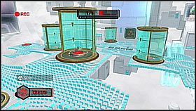 Wracamy do czerwonego i powtarzamy wszystko jeszcze raz - spowalniamy wir, wpuszczamy żółtego stając na przycisku - The Great Clock II | Sekrety | Ratchet & Clank A Crack in Time - Ratchet & Clank: A Crack in Time - poradnik do gry