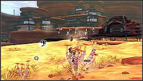 Wyskakujemy w tym miejscu i pniemy się pod górę - tam wyskakujemy na kolejnej skoczni - Korthos Sector - Lumos, Krall Canyon | Sekrety | Ratchet & Clank A Crack in Time - Ratchet & Clank: A Crack in Time - poradnik do gry