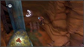 Pod wodospadem znajduje się kwiat-skocznia - napełniamy go wodą Omnisoakerem - Korthos Sector - Lumos, Krall Canyon | Sekrety | Ratchet & Clank A Crack in Time - Ratchet & Clank: A Crack in Time - poradnik do gry