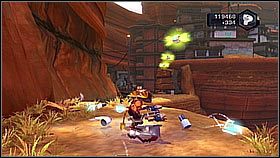 Znajduje się w bocznym pomieszczeniu późniejszej sekcji z termitami - Korthos Sector - Lumos, Krall Canyon | Sekrety | Ratchet & Clank A Crack in Time - Ratchet & Clank: A Crack in Time - poradnik do gry