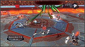 The Exterminator (nagroda: 15000 śrubek, Constructo Shotgun - Detonator ) - pokonujemy wrogów wypluwając na nich wabik na termity z Omnisoakera - Korthos Sector - Agorian Battleplex - turniej Raritanium | Sekrety - Ratchet & Clank: A Crack in Time - poradnik do gry