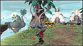 Znajduje się przed pierwszym posterunkiem Walkirii, do którego docieramy (trzy budynki) - Bernilius Sector - Valkyrie Citadel | Sekrety | Ratchet & Clank A Crack in Time - Ratchet & Clank: A Crack in Time - poradnik do gry