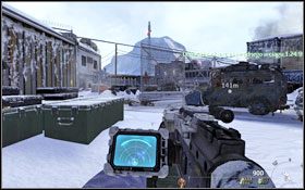 Czas odpala się w momencie wybuchu pocisku wystrzelonego z Predatora, po wyjściu z lasu - Ewentualność | Weteran w Call of Duty Modern Warfare 2 - Call of Duty: Modern Warfare 2 - poradnik do gry