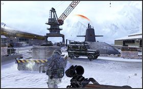 Aby odliczanie się zakończyło musisz dostać się w pobliże pojazdu - nie musisz podchodzić jeszcze bliżej do okrętu - Ewentualność | Weteran w Call of Duty Modern Warfare 2 - Call of Duty: Modern Warfare 2 - poradnik do gry