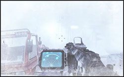 Gdy kapitan MacTavish każe Ci iść samemu podczas zamieci idź prosto, obok pojazdu znajduje się wieżyczka, wespnij się po drabince, na górze znajdziesz laptopa - Akt I | Materiały wywiadowcze | Osiągnięcia w Call of Duty Modern Warfare 2 - Call of Duty: Modern Warfare 2 - poradnik do gry