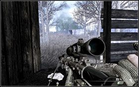 Jeden snajper po lewej stronie szopy. - Charlie - Ukryty | Operacje specjalne | Osiągnięcia w CoD Modern Warfare 2 - Call of Duty: Modern Warfare 2 - poradnik do gry