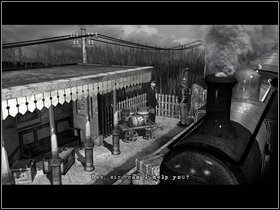 Wróć do konduktora i skieruj się przejściem w lewo - Sedge Marsh | Opis przejścia - Dzień pierwszy | The Lost Crown - The Lost Crown: A Ghosthunting Adventure - poradnik do gry