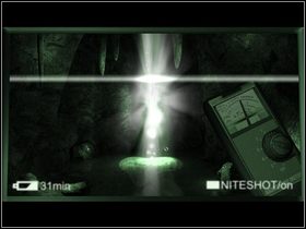 Teraz w lewo i prosto, aż zobaczysz spadające z góry światło - Jaskinie Saxton | Opis przejścia - Dzień drugi | The Lost Crown - The Lost Crown: A Ghosthunting Adventure - poradnik do gry