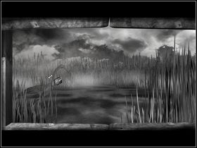 Dalej w lewo i kliknij na strzałkę, która wiedzie do słupa z datą 1911 - Saxton II | Opis przejścia - Dzień drugi | The Lost Crown - The Lost Crown: A Ghosthunting Adventure - poradnik do gry