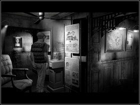 Idź w lewo i obejrzyj mapę okolicy - Saxton III (1) | Opis przejścia - Dzień drugi | The Lost Crown - The Lost Crown: A Ghosthunting Adventure - poradnik do gry