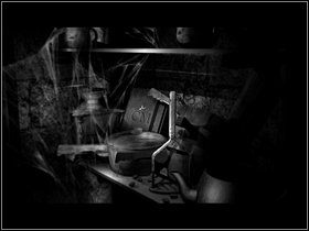 Wejdź do kuchni - zamknięty składzik jest otwarty - Opis przejścia - Dzień piąty - Saxton | Opis przejścia - Dzień czwarty i piąty - The Lost Crown: A Ghosthunting Adventure - poradnik do gry