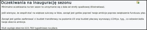 Smutna informacja o budżecie transferowym. Pozostaje jedynie sprzedaż piłkarzy. - Interakcja - Prowadzenie klubu - Football Manager 2010 - poradnik do gry