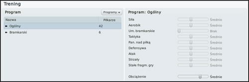 Należy wiedzieć, że Siła i Aerobik są najbardziej męczącymi treningami, nie warto przesadzać z nadmiarem zajęć, bo odbija się to na kondycji piłkarza - Programy treningowe - Trening - Football Manager 2010 - poradnik do gry