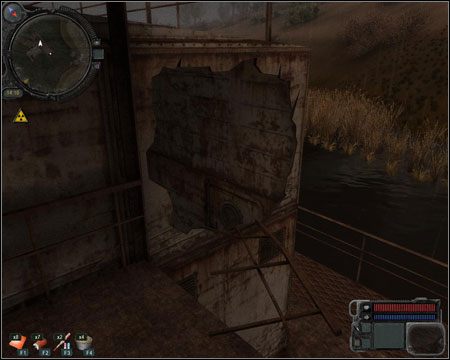 Na zewnątrz czeka na nas trzech Stalkerów (dwóch na początku się ukrywa) - Questy (cz.1) | Zaton Stalker Zew Prypeci - S.T.A.L.K.E.R.: Zew Prypeci - poradnik do gry