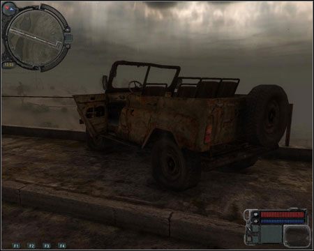 Możemy przeszukać kolejne pojazdy w których znajdziemy nieco zaopatrzenia - Questy (cz.5) | Zaton Stalker Zew Prypeci - S.T.A.L.K.E.R.: Zew Prypeci - poradnik do gry