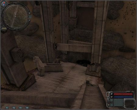 Ruszamy do punktu 18 na mapie, gdzie będziemy musieli podłączyć kanister do skrzynki po lewej stronie od zaworu (screen) i wpuścić gaz do siedliska stworów - Questy (cz.5) | Zaton Stalker Zew Prypeci - S.T.A.L.K.E.R.: Zew Prypeci - poradnik do gry