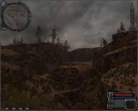 4) Anomalia Betonowa Wanna - Anomalia chemiczna z artefaktem, w której umieścimy detektor z misji 14 (Badania nad Anomaliami) - Mapa Ogólna (cz.1) | Jupiter w Stalker Zew Prypeci - S.T.A.L.K.E.R.: Zew Prypeci - poradnik do gry