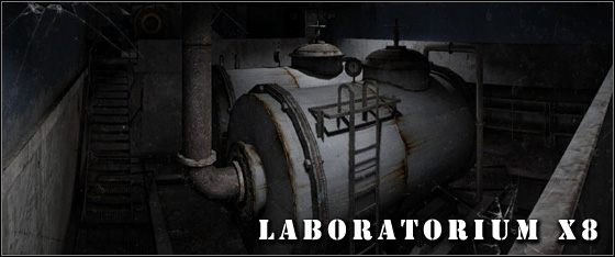 Laboratorium to lokacja dosyć skomplikowana z uwagi na nakładającą się na siebie mini-mapę (każda z możliwych wersji mapy została ukazana poniżej), oraz ilość różnego typu przejść, korytarzy i łączeń między kolejnymi częściami kompleksu - Laboratorium X8 - Opis przejścia | Prypeć i Laboratorium X8 w Zew Prypeci - S.T.A.L.K.E.R.: Zew Prypeci - poradnik do gry