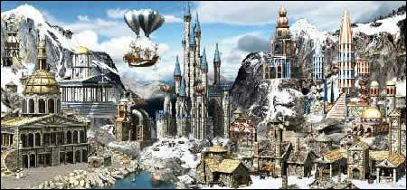 Położone w otulonych śniegiem górach miasto daje doskonałe możliwości obrony - Miasta: Tower w Heroes of Might & Magic III The Restoration of Erathia - Heroes of Might & Magic III: The Restoration of Erathia - poradnik do gry