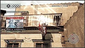 W drugim przypadku wspinamy się na balkon i zeskakujemy na wroga - Sekwencja 4 (1) | Fabuła | Solucja Assassins Creed II - Assassins Creed II - poradnik do gry