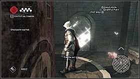 Idąc dalej korytarzem trafimy na skarb zabójców - otwieramy sarkofag używając czaszki - Sekwencja 4 (1) | Fabuła | Solucja Assassins Creed II - Assassins Creed II - poradnik do gry