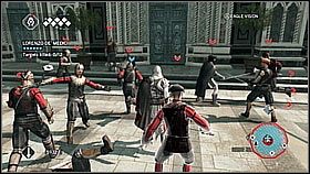 Wchodzimy pomiędzy tłum i przepychamy się do przodu - Sekwencja 4 (2) | Fabuła | Solucja Assassins Creed II - Assassins Creed II - poradnik do gry