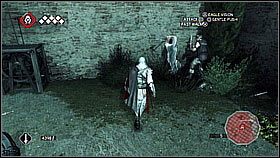 Żołdacy rozpoczną potyczkę co możemy obserwować z góry - Sekwencja 5 (1) | Fabuła | Solucja Assassins Creed II - Assassins Creed II - poradnik do gry