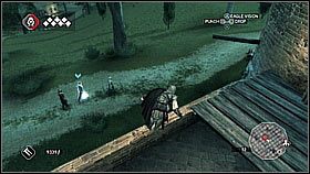 Żeby minąć strażników przy bramie można rzucić im trochę pieniędzy - Sekwencja 5 (2) | Fabuła | Solucja Assassins Creed II - Assassins Creed II - poradnik do gry