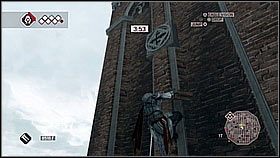 U góry przebiegamy pod dachu pod wieżę - Sekwencja 7 (2) | Fabuła | Solucja Assassins Creed II - Assassins Creed II - poradnik do gry