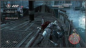 Pozbycie się go nie jest szczególnie trudne - skaczemy do wody i nurkując podpływamy pod rufę okrętu - Sekwencja 7 (3) | Fabuła | Solucja Assassins Creed II - Assassins Creed II - poradnik do gry