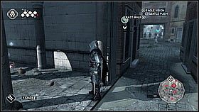 Śledzimy wroga przedostając się przez świątynię i kolejne dachy, w pewnym momencie zeskakując do wody - Sekwencja 11 | Fabuła | Solucja Assassins Creed II - Assassins Creed II - poradnik do gry