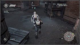 Podnosimy pudło z artefaktem i słuchamy rozkazów przełożonego żołnierza - Sekwencja 11 | Fabuła | Solucja Assassins Creed II - Assassins Creed II - poradnik do gry